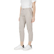 Beige Cotton Jeans & Pant