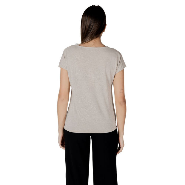 Beige Polyester Tops & T-Shirt
