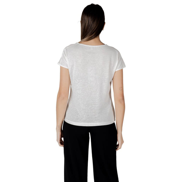 White Polyester Tops & T-Shirt