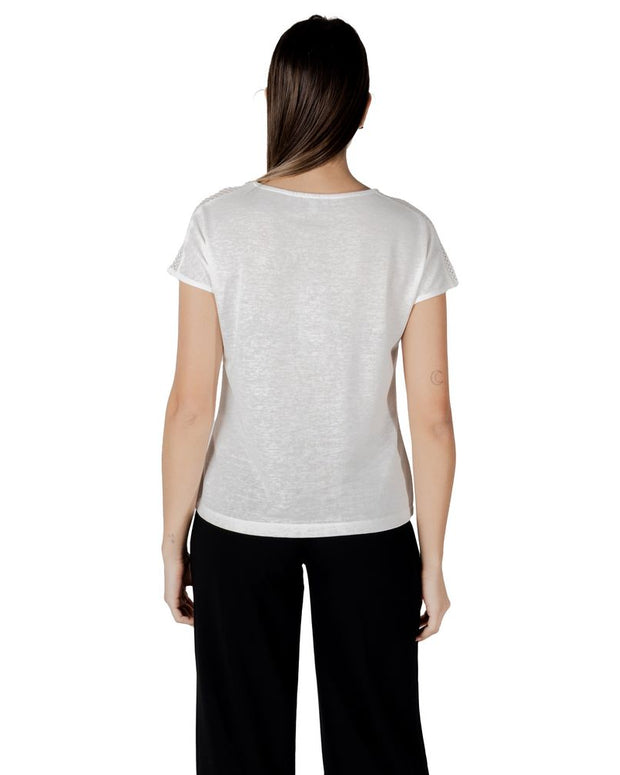 White Polyester Tops & T-Shirt