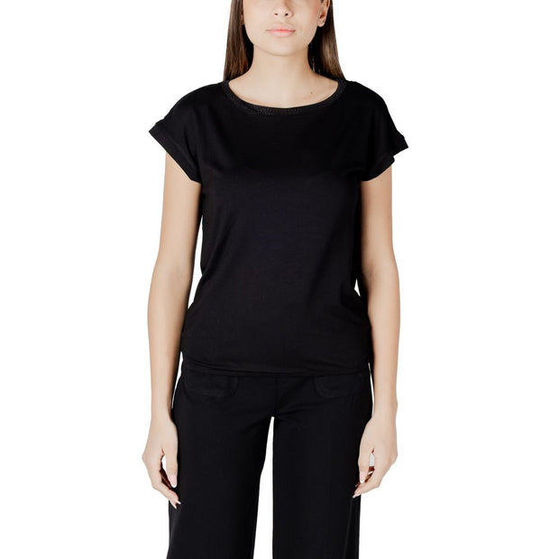 Black Viscose Tops & T-Shirt