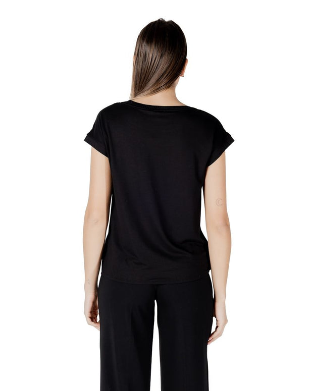 Black Viscose Tops & T-Shirt