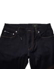 Black Cotton Stretch Men Skinny Denim Jeans