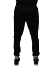 Black Cotton Stretch Jogger Sweatpants Pants