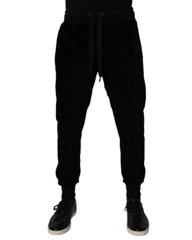 Black Cotton Jogger Men Sweatpants Pants
