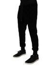 Black Cotton Jogger Men Sweatpants Pants