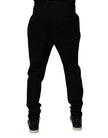 Black Cotton Stretch Skinny Pants