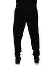 Black Cotton Blend Jogger Sweatpants Pants