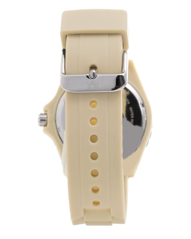 Cream Rubber Watch