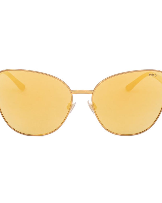 Brown Metal Sunglasses