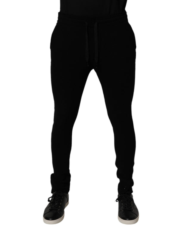 Black Cashmere Jogger Men Sweatpants Pants