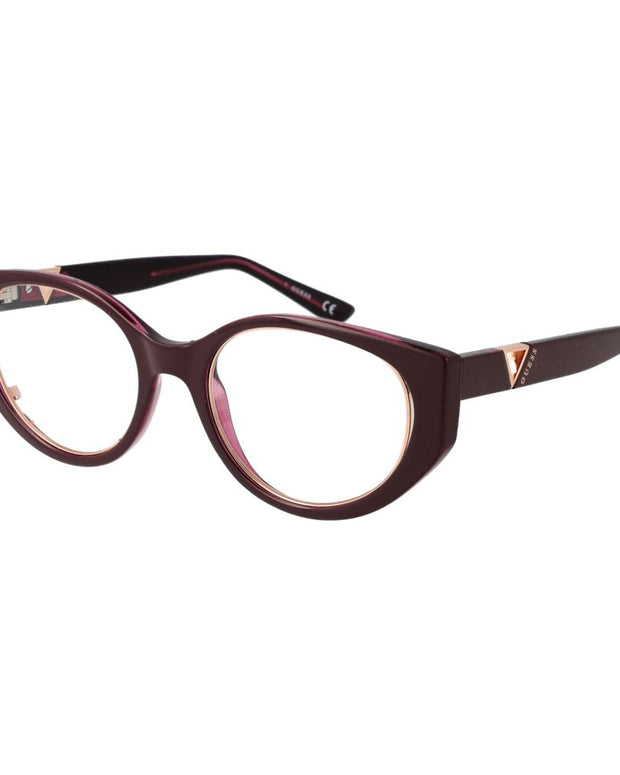 Burgundy Plastic Glasses (Frames)
