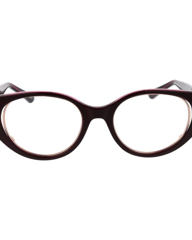 Burgundy Plastic Glasses (Frames)
