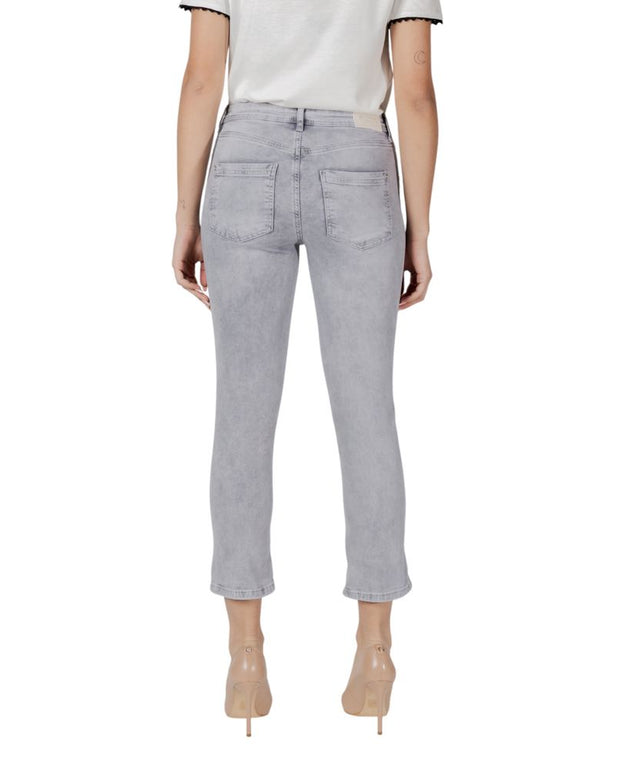 Gray Cotton Jeans & Pant