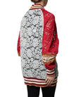 Multicolor Floral Lace Cardigan Sweater