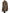 Brown Leopard Print Scarf Collared Chiffon Dress