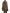 Brown Leopard Print Scarf Collared Chiffon Dress