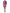 Metallic Fuchsia Floral Sheath Mini Dress
