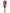 Metallic Fuchsia Floral Sheath Mini Dress