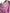 Metallic Fuchsia Floral Sheath Mini Dress
