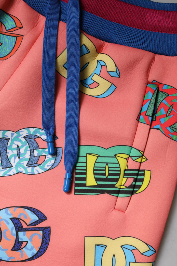 Pink Logo Monogram Jogger Sweatpants Pants