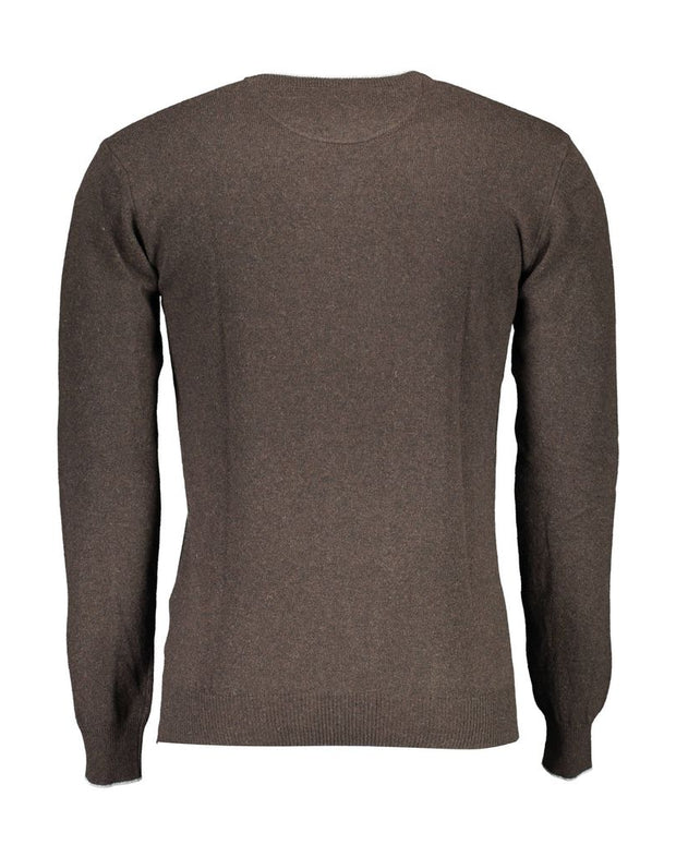 Brown Wool Men Sweater