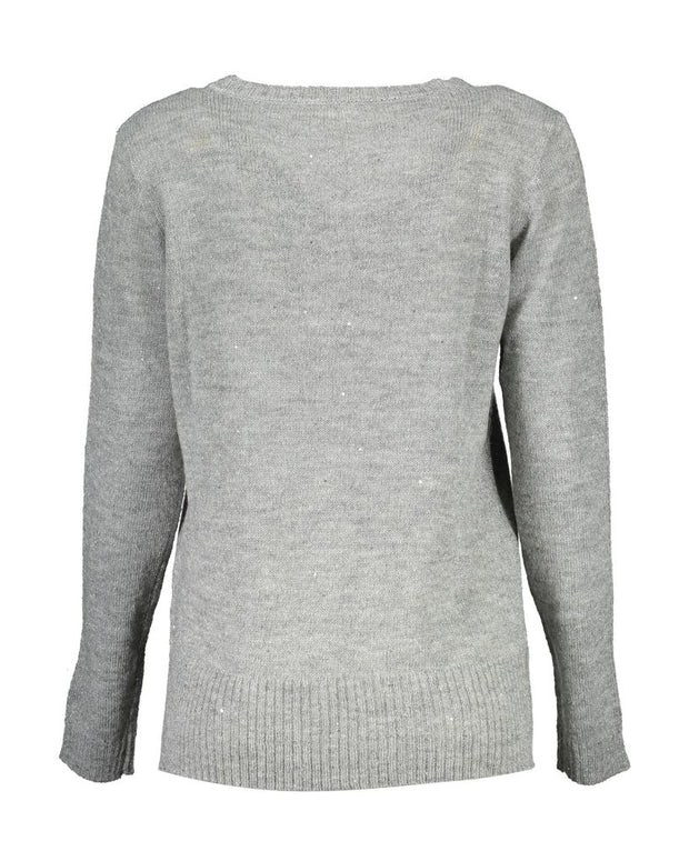 Silver Wool Women Sweater