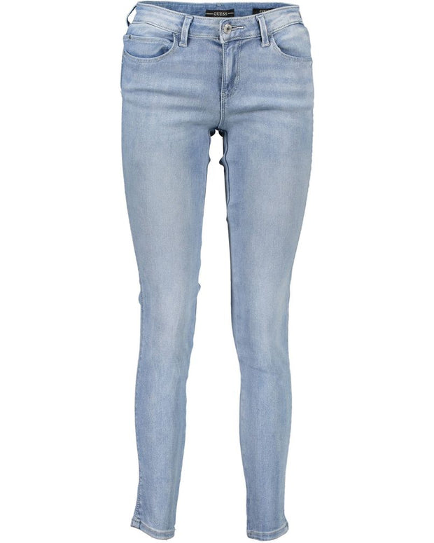 Blue Cotton Women Jeans
