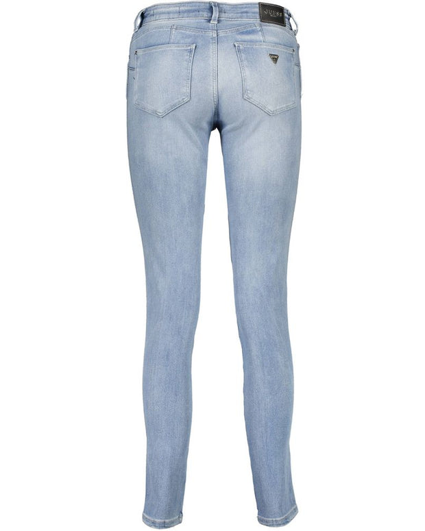 Light Blue Cotton Women Jeans