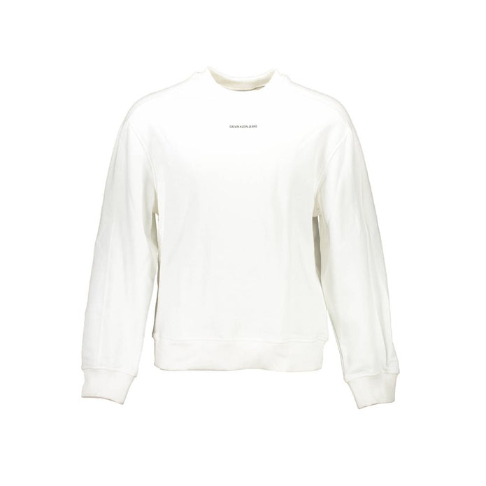 White Cotton Unisex Sweatshirt