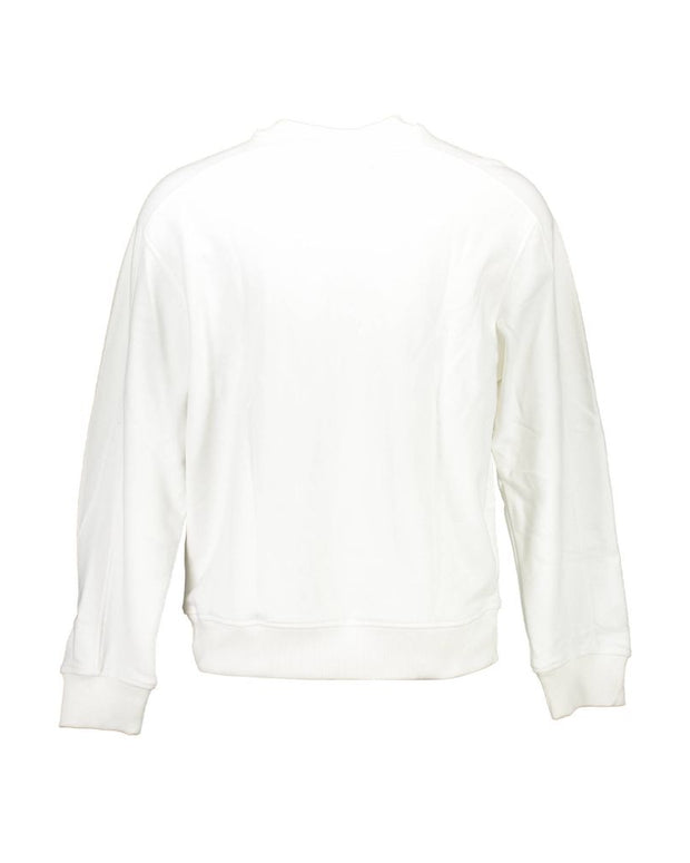White Cotton Unisex Sweatshirt
