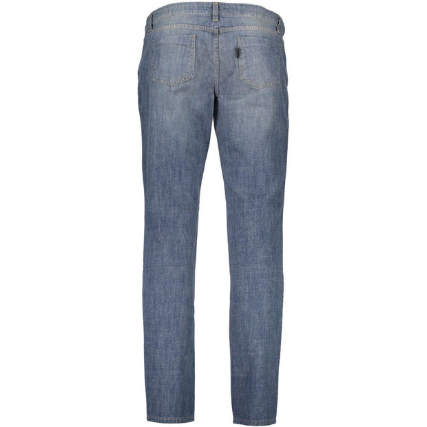 Blue Cotton Women Jeans