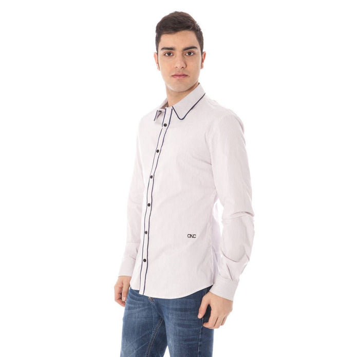 Pink Cotton Men Shirt
