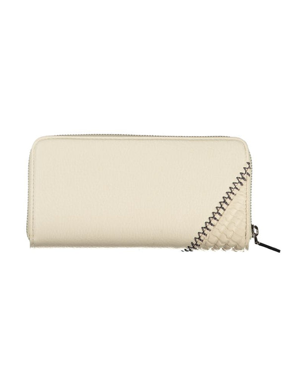 Beige Chic Wallet with Contrasting Accents