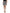 Gray Cotton Stretch Mid Waist Denim Mini Skirt