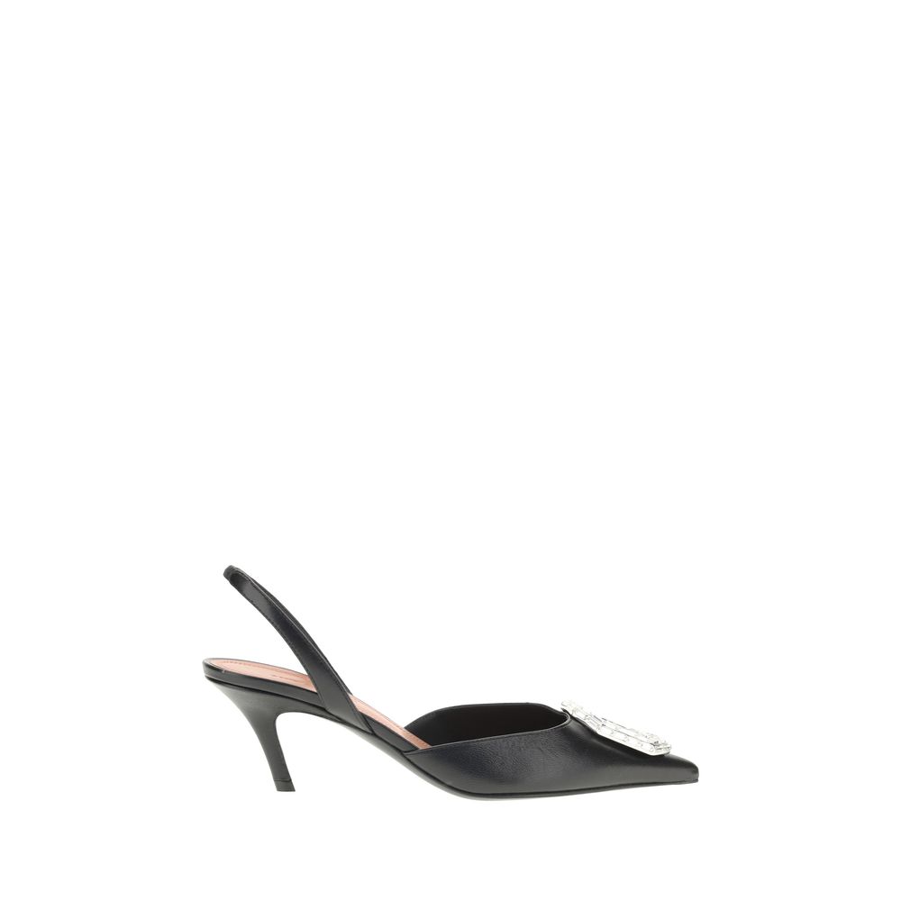 Leather slingback Pumps