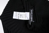 Black Cashmere Knitted Neck Warmer Foulard Scarf