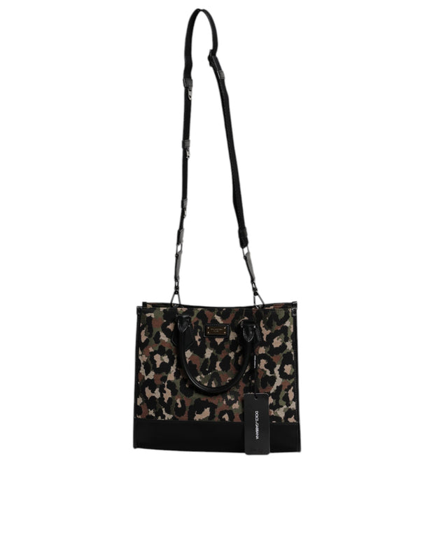 Multicolor Leopard Shopping Tote Shoulder Bag