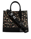 Multicolor Leopard Shopping Tote Shoulder Bag