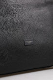 Black Calfskin Leather Hand Shoulder Duffle Bag