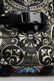 Multicolor Maiolica Print Nylon Backpack Bag