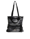 Gray Camo Cotton Multiple Compartments Tote Bag