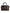 Brown Leopard Leather Shoulder Strap Duffle Bag