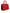 Red Calfskin Leather Logo Plaque Top Handle Bag