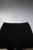 Black Cotton Crown Logo Jogger Pants