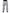 White Logo Print Straight Men Denim Jeans