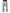 White Logo Print Straight Men Denim Jeans