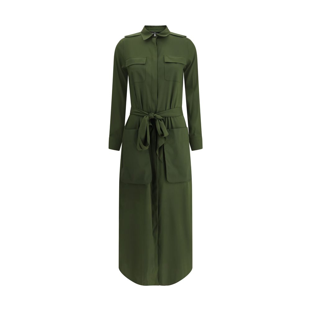 Long silk chemisier Dress