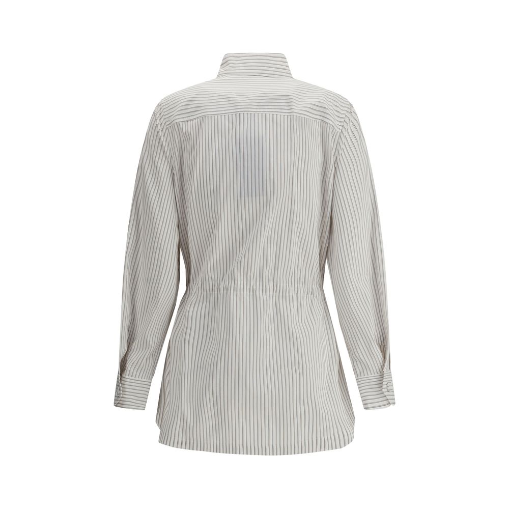 Striped Shirt Jacket