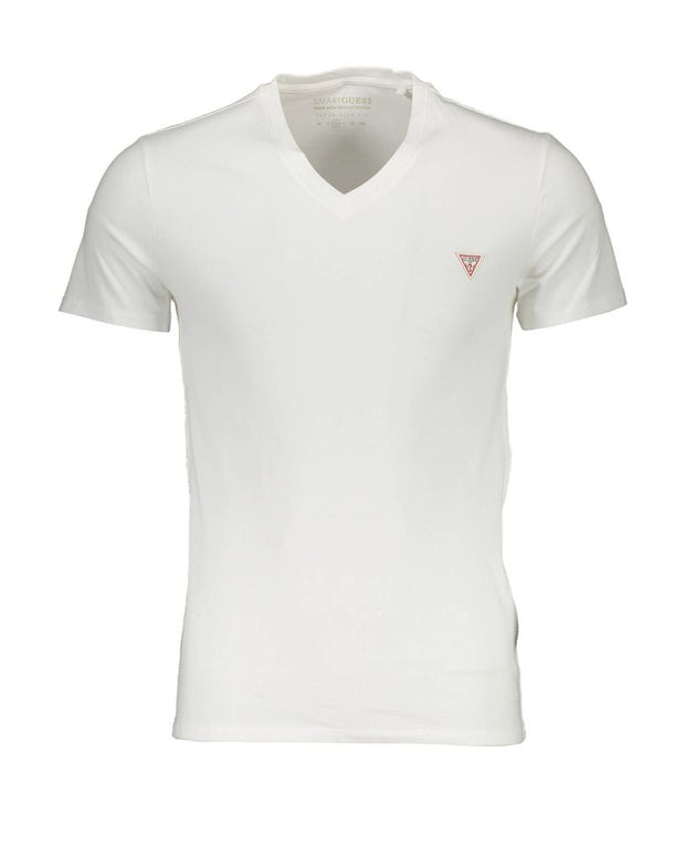 White Cotton Men T-Shirt